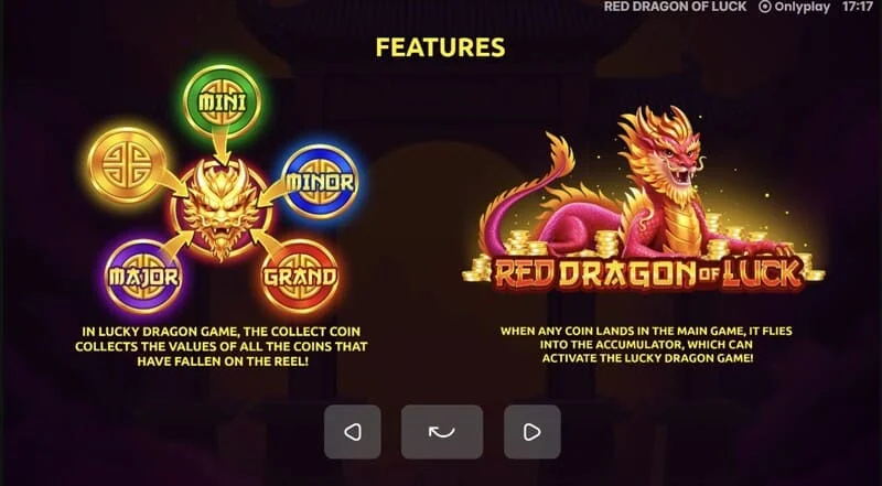Red Dragon of Luck - Jackpot-urile Mini, Minor, Major și Grand